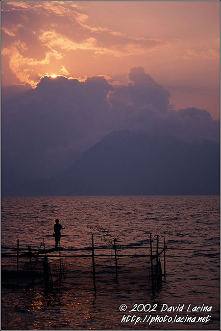 Sunset At Lake Maninjau - Lake Maninjau, Indonesia