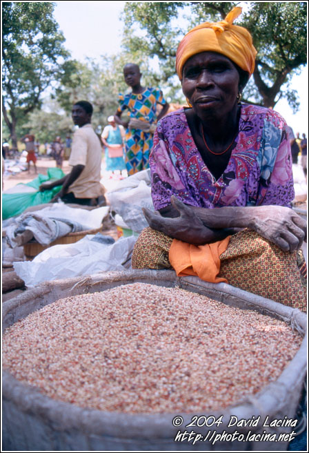 Woman At Local Market - Local market, Ghana
