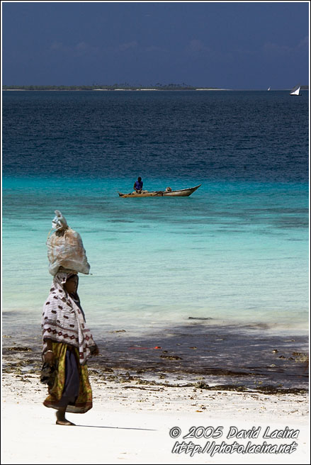 Lady On A Beach - Northern Zanzibar, Tanzania