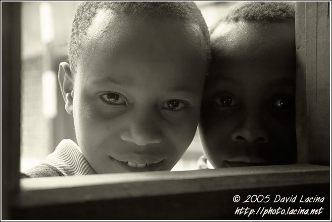 Curious Boys - Colorized Tanzania, Tanzania