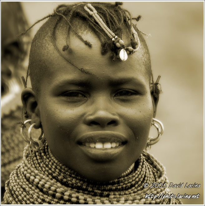 Turkana Woman - Turkana Tribe, Kenya