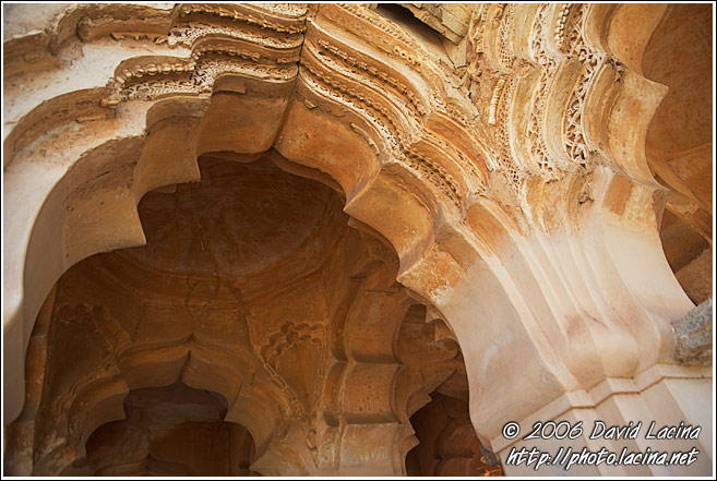 Lotus Mahal - Lotus Palace Detail - Hampi Historical, India