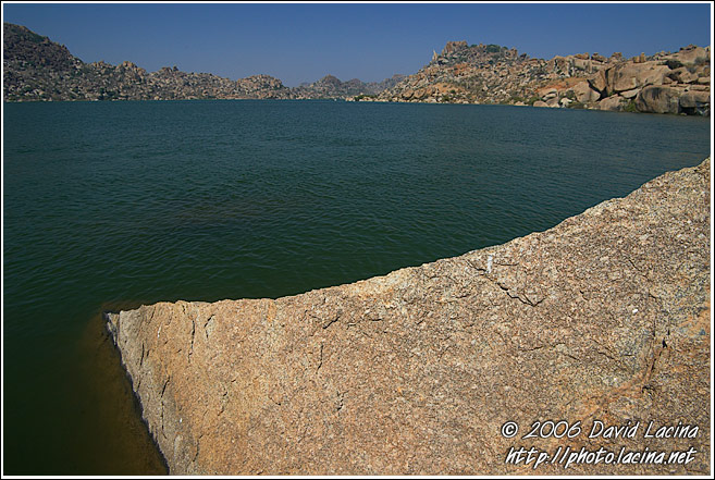Stone In Fresh Water Lake - Hampi - Nature, India