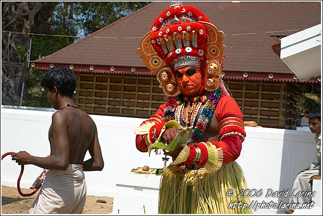 Prepairing For Ritual - Theyyam Ritual Dance, India