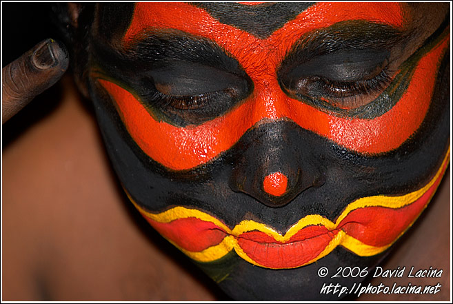 Kathakali Make-up - Kathakali, India