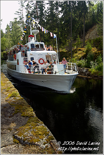 Telemarken Passanger Boat In Telemarkkanalen - The Telemark Canal (Telemarkskanalen), Norway