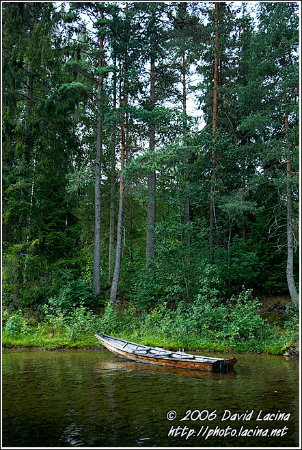 Old Boat By Telemarkskanalen - The Telemark Canal (Telemarkskanalen), Norway