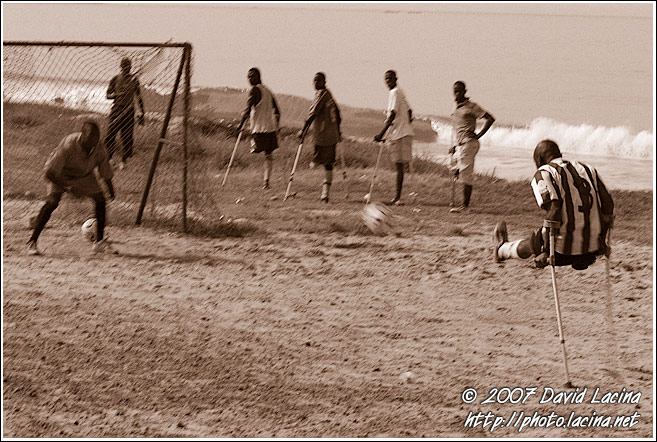 Scoring A Goal - Amputee Football Team, Sierra Leone