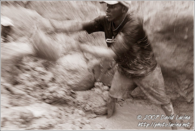 Removing Water From Diamond Mines - Diamond Mines, Sierra Leone