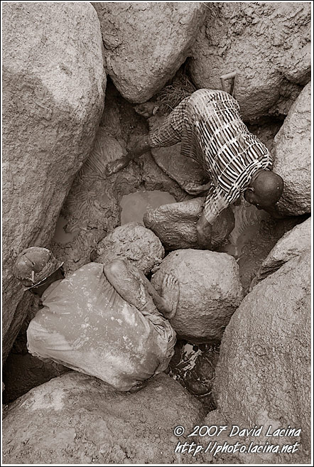 Working In Diamond Mines - Diamond Mines, Sierra Leone