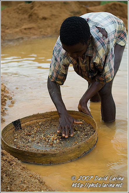 Searching For Diamonds Using Seruca - Diamond Mines In Color, Sierra Leone