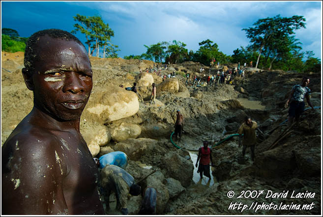 Digger Taking A Rest - Diamond Mines In Color, Sierra Leone