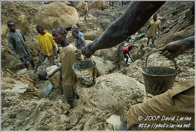 Transporting Soil From The Bottom Of Diamond Mines - Diamond Mines In Color, Sierra Leone