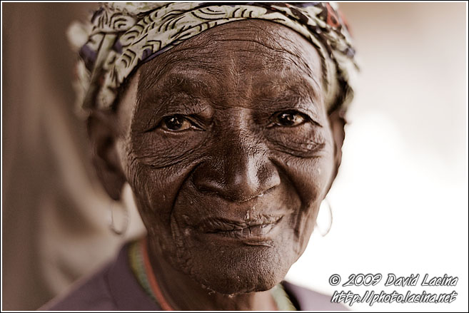 Biwol Bedick Eldery Woman - Bedick Tribe, Senegal