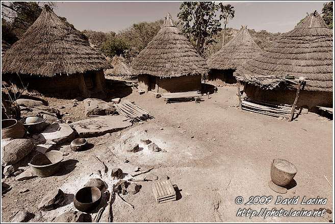 Typical Bedick Houses - Bedick Tribe, Senegal