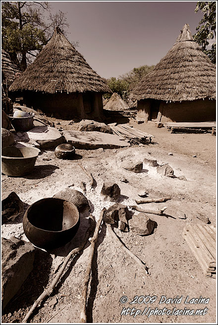 Typical Bedick Houses - Bedick Tribe, Senegal