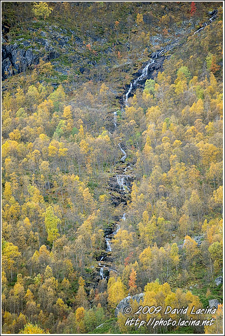 Waterfall In Grøndalen - Autumn In Hemsedal, Norway