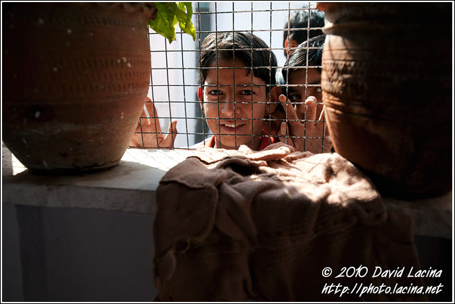 Curious Slum Boy - Jaipur slum dwellers, India