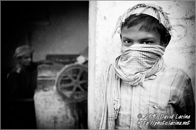 Cotton Factory - Black And White Snaps, India