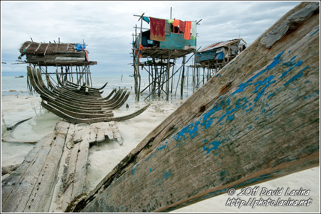 Shipwreck - Sea gypsies - Bajau Laut, Malaysia