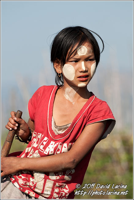 Girl With Thanaka - Inle Lake, Myanmar (Burma)