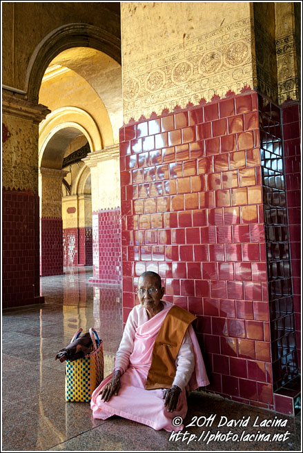 Sitting Nun - Mandalay, Myanmar (Burma)