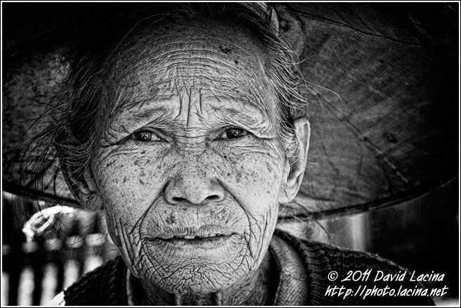 Shan Woman - Black And White, Myanmar (Burma)