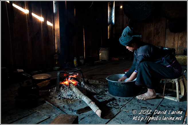 Cooking On Fireplace - Xishuangbanna, China