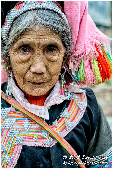 Yi Elderly Woman - Tribal Local Market, China