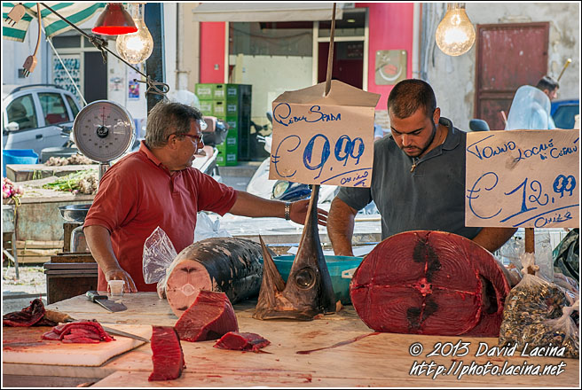 Selling Tuna - Sicily, Italy