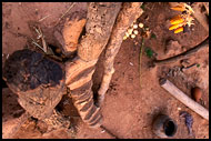Lobi Home From Bird's View, Lobi tribe, Ghana