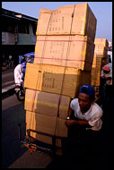 Transporting Goods On Bike, Kerinci, Indonesia