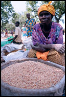 Woman At Local Market, Local market, Ghana