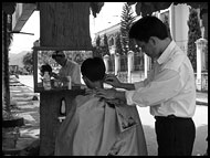 Hairdresser, Vietnam in B&W, Vietnam
