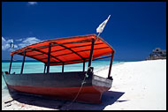 Boat On A Beach, Northern Zanzibar, Tanzania
