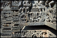 Stunning Carving Of Hoysaleswara Temple, Belur And Halebid, India