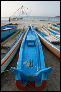 Boats By Chinese Nets, Cochin - Chinese Nets (Cheena vala), India