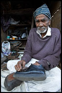 Cleaning Shoes, Madikeri, The People, India