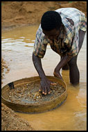 Searching For Diamonds Using Seruca, Diamond Mines In Color, Sierra Leone