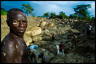 Digger Taking A Rest, Diamond Mines In Color, Sierra Leone