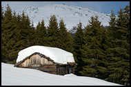 Hut By Kyrkjebøstlabe, Hemsedal In Winter, Norway