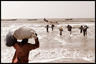 Fishermen Setting Out, Casamance, Senegal