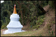 Stupa Near Pemayangtse Gompa, Buddhist Sikkim, India