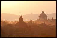 Silhouette Of Bagan Temples, Bagan, Myanmar (Burma)