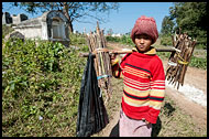 Boy Carrying Wood, Hsipaw, Myanmar (Burma)