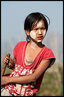 Girl With Thanaka, Inle Lake, Myanmar (Burma)