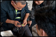 Checking Jade Quality, Mandalay, Myanmar (Burma)