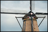 Detail Of Kinderdijk Windmill, Kinderdijk, Netherlands